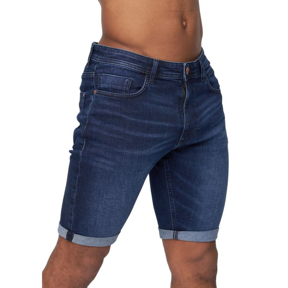 Duck and Cover Mens Zeki Shorts / Dark Wash